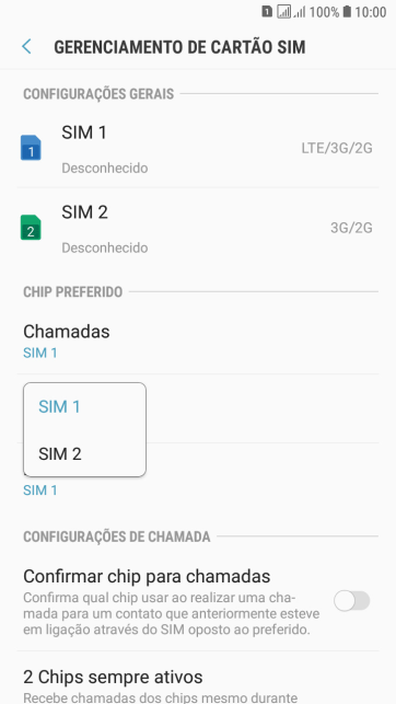 Pressione o chip desejado. Pressione o chip desejado.