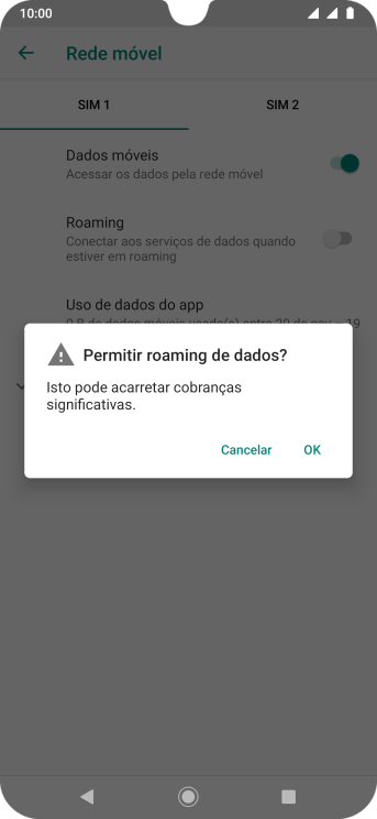 Se você quiser ativar a função, deve pressionar OK. Se você quiser ativar a função, deve pressionar OK.