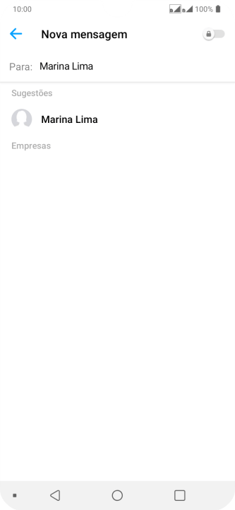 Pressione o contato desejado. Pressione o contato desejado.