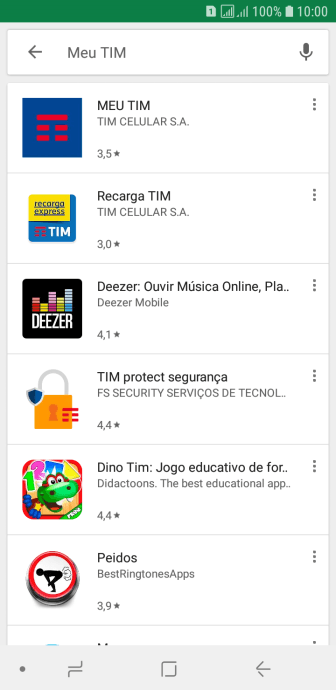 Pressione MEU TIM. Pressione MEU TIM.