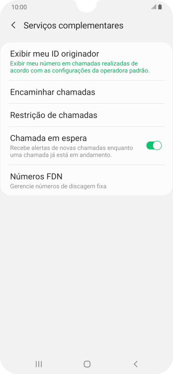 Pressione Exibir meu ID originador. Pressione Exibir meu ID originador.