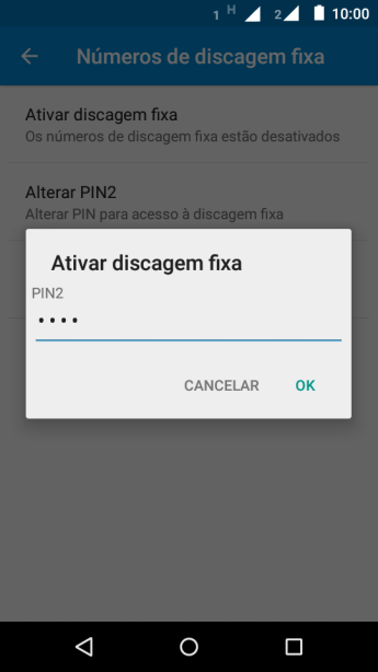 Digite o código PIN2, e pressione OK. Digite o código PIN2, e pressione OK.