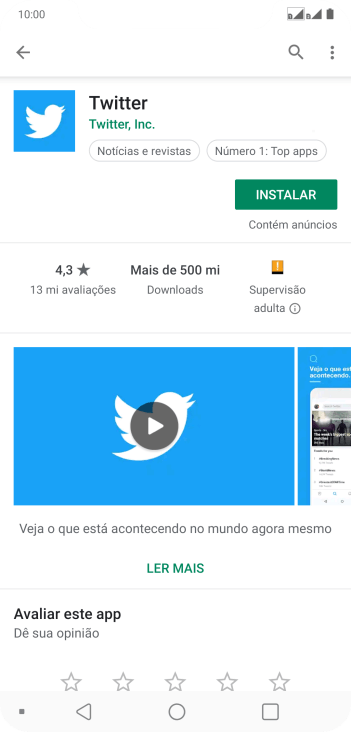 Pressione INSTALAR, e siga as indicações da tela para instalar o app. Pressione INSTALAR, e siga as indicações da tela para instalar o app.