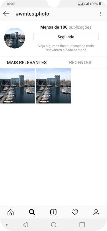 Pressione o ícone de novo post. Pressione o ícone de novo post.
