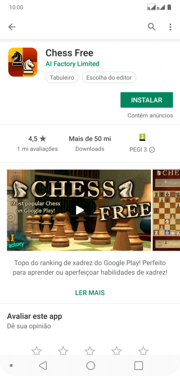 Pressione INSTALAR, e siga as indicações da tela para instalar o app. Pressione INSTALAR, e siga as indicações da tela para instalar o app.