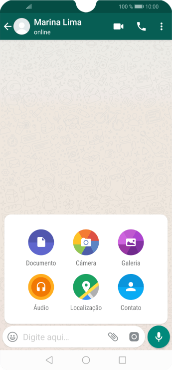 Pressione Galeria, e navegue até a pasta desejada. Pressione Galeria, e navegue até a pasta desejada.