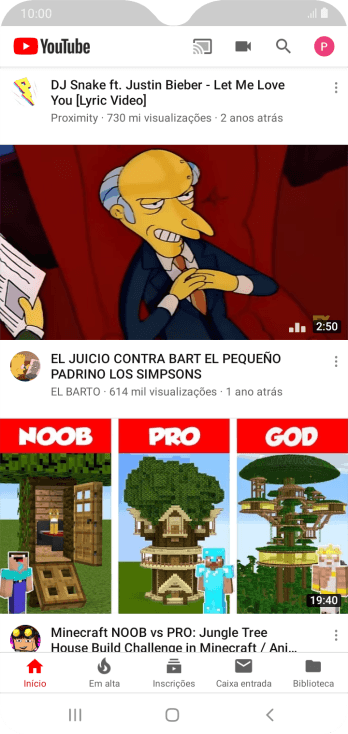 Pressione o ícone de fazer upload. Pressione o ícone de fazer upload.
