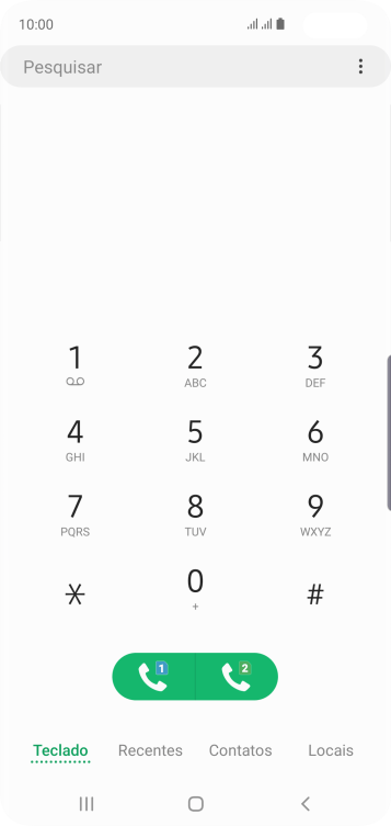 Pressione o ícone de menu. Pressione o ícone de menu.