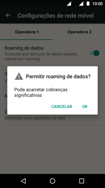 Se você quiser ativar a função, deve pressionar OK. Se você quiser ativar a função, deve pressionar OK.