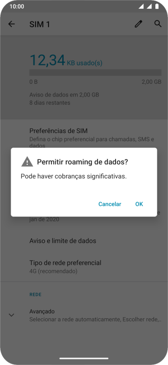 Se você quiser ativar a função, deve pressionar OK. Se você quiser ativar a função, deve pressionar OK.