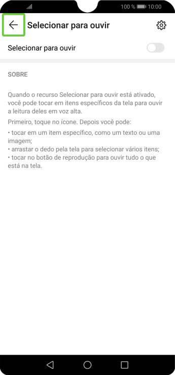 Pressione o indicador ao lado de Pressione o indicador ao lado de