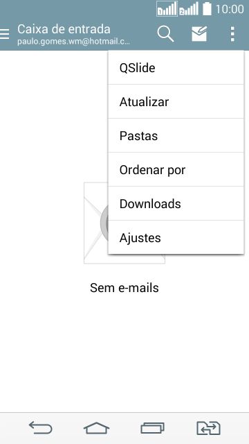 Pressione Ajustes. Pressione Ajustes.