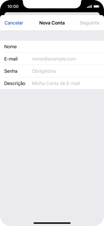 Pressione E-mail, e digite o endereço de e-mail. Pressione E-mail, e digite o endereço de e-mail.