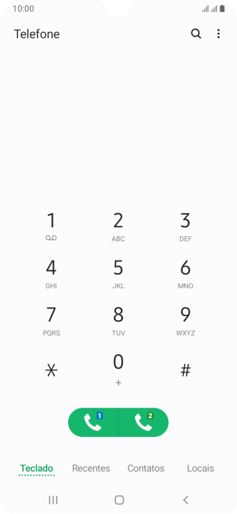 Pressione o ícone de menu. Pressione o ícone de menu.