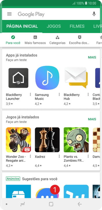 Deslize para a direita a partir do lado esquerdo da tela. Deslize para a direita a partir do lado esquerdo da tela.