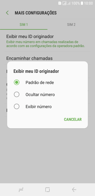 Pressione Exibir número para ativar a identificação do seu número. Pressione Exibir número para ativar a identificação do seu número.
