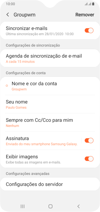 Pressione o indicador ao lado de Pressione o indicador ao lado de