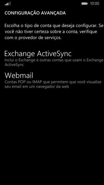 Pressione Webmail. Pressione Webmail.