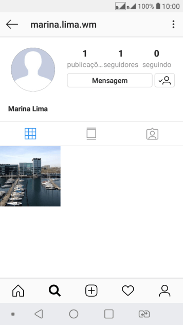 Pressione o ícone de busca. Pressione o ícone de busca.