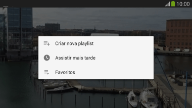Pressione a lista de reprodução desejada. Pressione a lista de reprodução desejada.