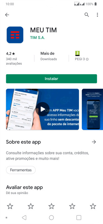Pressione Instalar, e siga as indicações da tela para instalar o app. Pressione Instalar, e siga as indicações da tela para instalar o app.