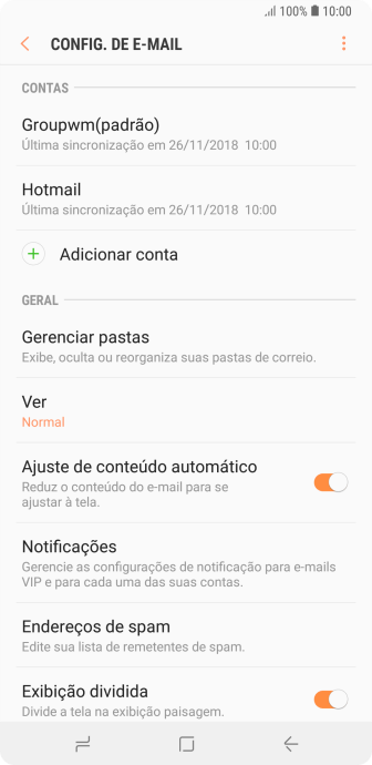 Pressione Notificações. Pressione Notificações.