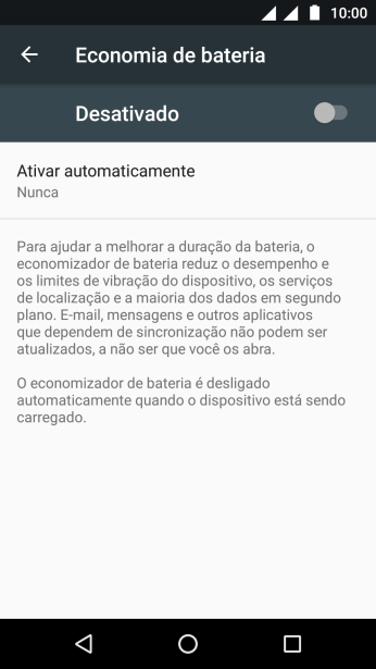 Pressione o indicador para ativar a função. Pressione o indicador para ativar a função.