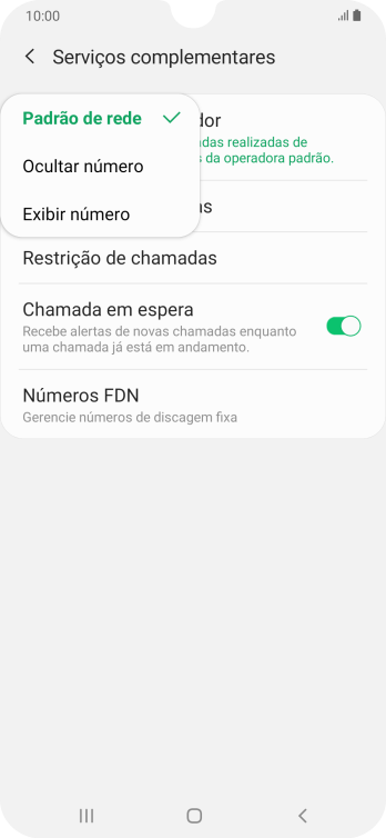 Pressione Exibir número para ativar a identificação do seu número. Pressione Exibir número para ativar a identificação do seu número.