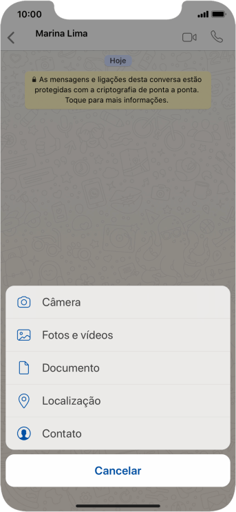 Pressione Fotos e vídeos. Pressione Fotos e vídeos.