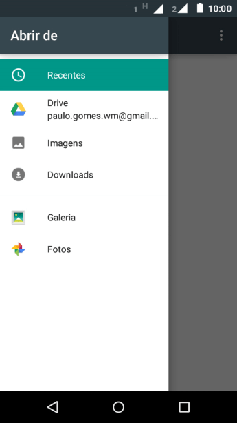 Pressione Imagens, e navegue até a pasta desejada. Pressione Imagens, e navegue até a pasta desejada.