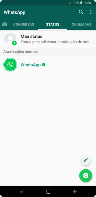 Pressione o ícone de câmera. Pressione o ícone de câmera.