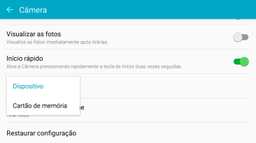 Pressione Dispositivo para salvar os vídeos na memória do celular. Pressione Dispositivo para salvar os vídeos na memória do celular.