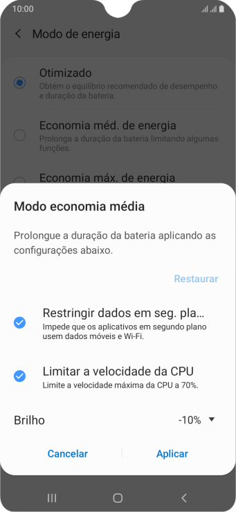 Pressione Aplicar para ativar a função. Pressione Aplicar para ativar a função.