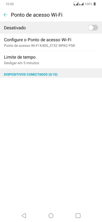 Pressione Configure o Ponto de acesso Wi-Fi. Pressione Configure o Ponto de acesso Wi-Fi.