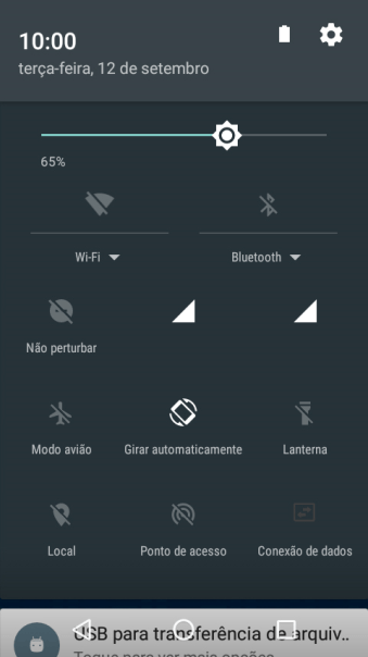 Pressione o ícone de configurações. Pressione o ícone de configurações.