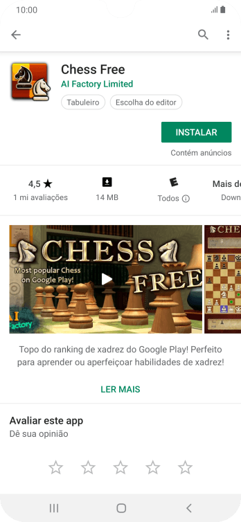 Pressione INSTALAR, e siga as indicações da tela para instalar o app. Pressione INSTALAR, e siga as indicações da tela para instalar o app.