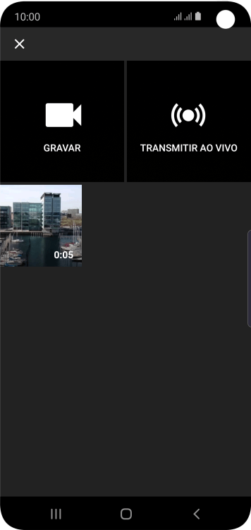 Pressione o vídeo desejado. Pressione o vídeo desejado.