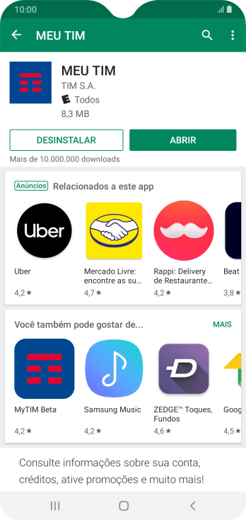 Pressione a tecla de início para finalizar e voltar à tela inicial. Pressione a tecla de início para finalizar e voltar à tela inicial.