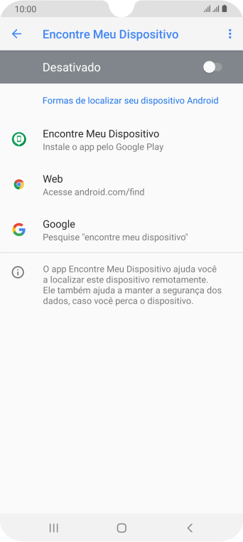 Pressione o indicador para ativar a função. Pressione o indicador para ativar a função.