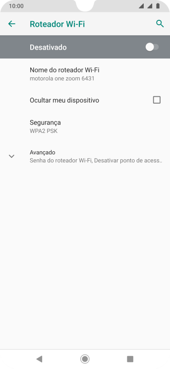 Pressione Nome do roteador Wi-Fi. Pressione Nome do roteador Wi-Fi.