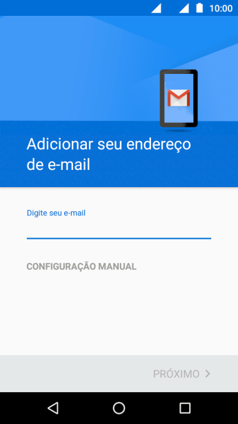 Pressione o campo de escrever, e digite o endereço de e-mail. Pressione o campo de escrever, e digite o endereço de e-mail.