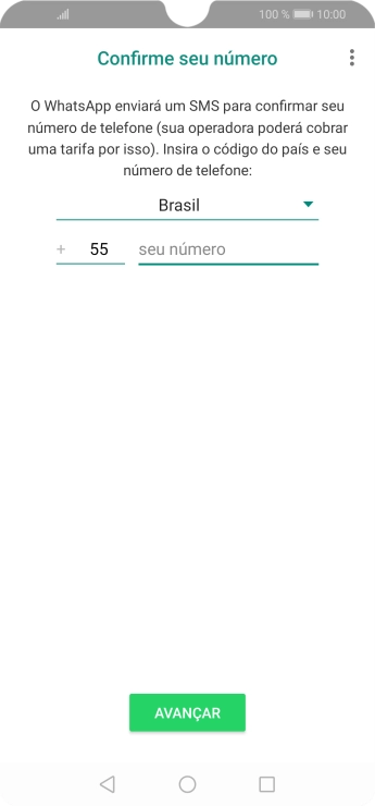 Pressione a lista suspensa. Pressione a lista suspensa.