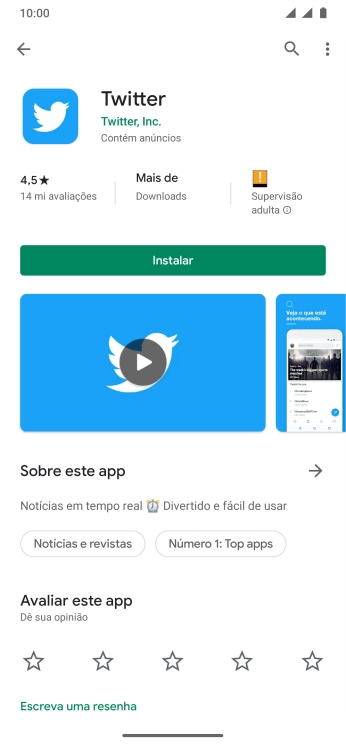 Pressione Instalar, e siga as indicações da tela para instalar o app. Pressione Instalar, e siga as indicações da tela para instalar o app.