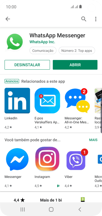 Pressione a tecla de início para finalizar e voltar à tela inicial. Pressione a tecla de início para finalizar e voltar à tela inicial.