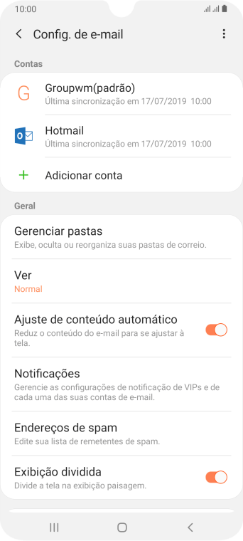 Pressione Notificações. Pressione Notificações.