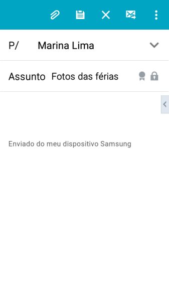 Pressioneo campo de escrever, e escreva o texto do seu e-mail. Pressioneo campo de escrever, e escreva o texto do seu e-mail.