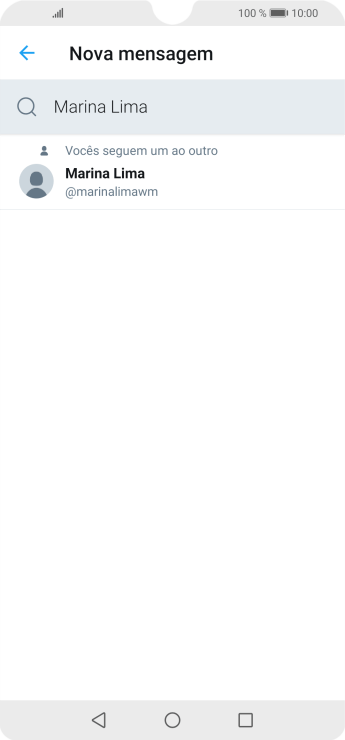Pressione o contato desejado. Pressione o contato desejado.