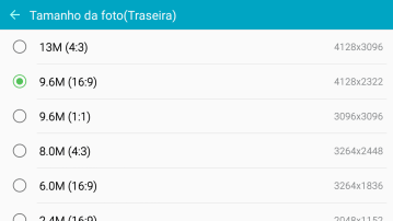 Pressione a resolução desejada. Pressione a resolução desejada.
