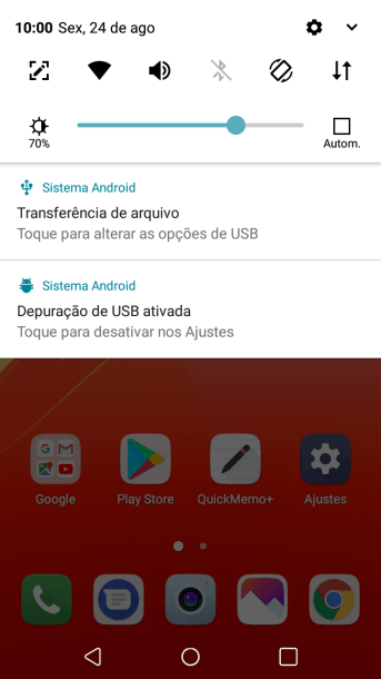 Pressione o ícone de conexão. Pressione o ícone de conexão.