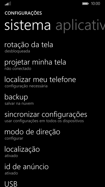 Pressione localização. Pressione localização.